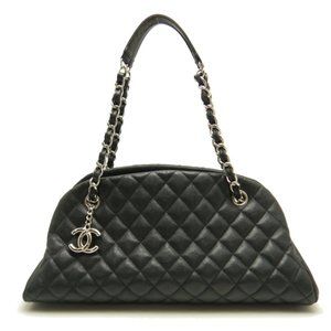 Chanel Mademoiselle Bowling Bag Caviar Skin Black